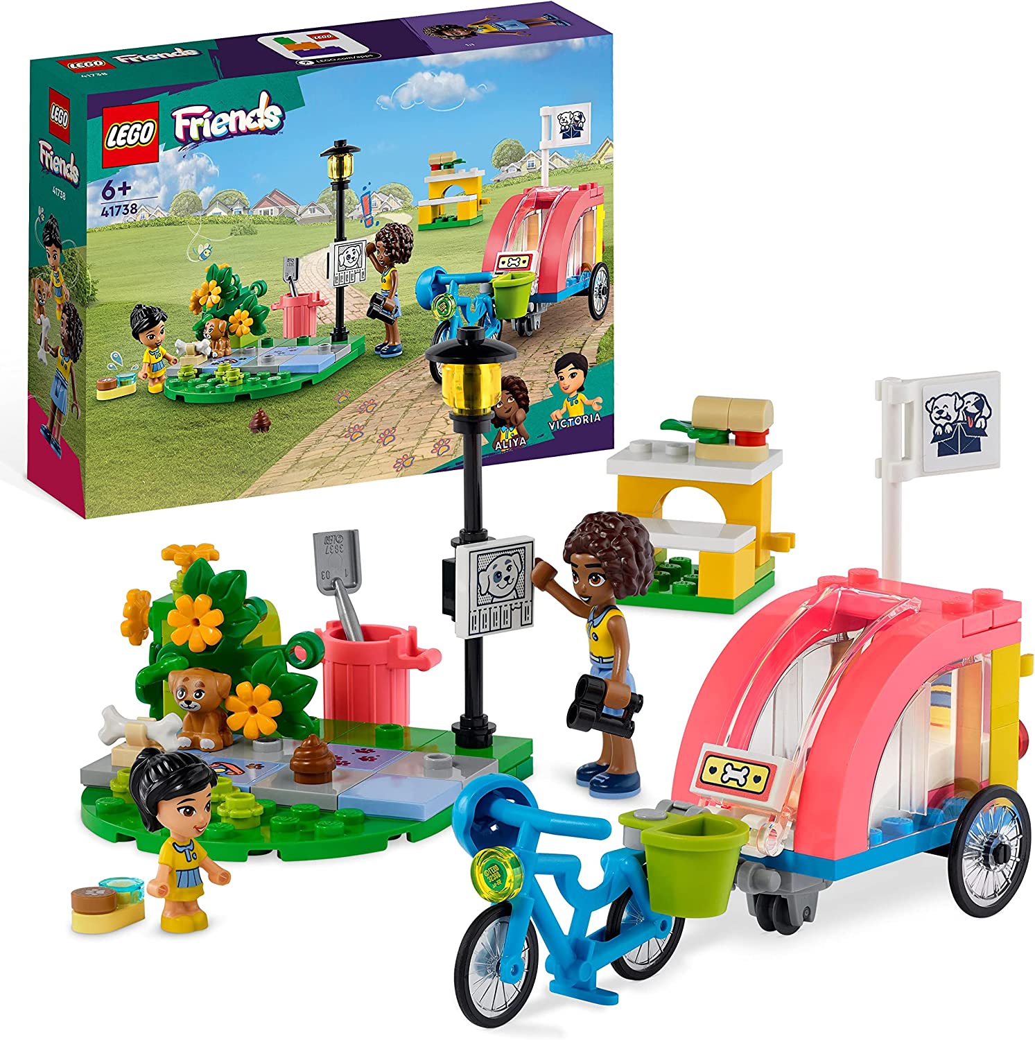 LEGO 41738 Friends Dog Rescue Bike Construction Toy 41738 (5702017415239) bērnu rotaļlieta