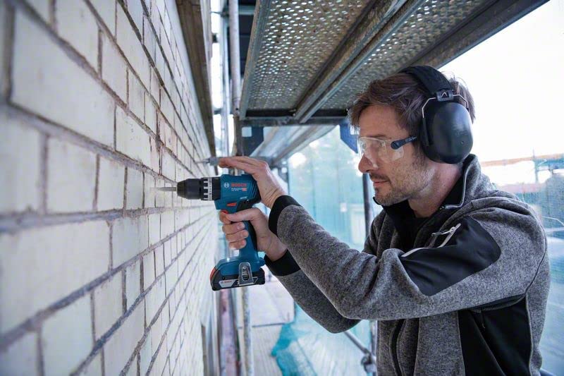 Bosch Cordless Impact Drill GSB 18V-45 Professional, 18V (blue/black, 2x Li-Ion battery 3.0Ah, in L-BOXX)