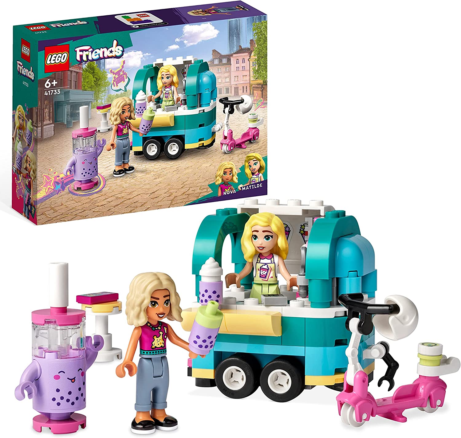 LEGO 41733 Friends Bubble Tea Mobile Construction Toy 41733 (5702017400150) bērnu rotaļlieta