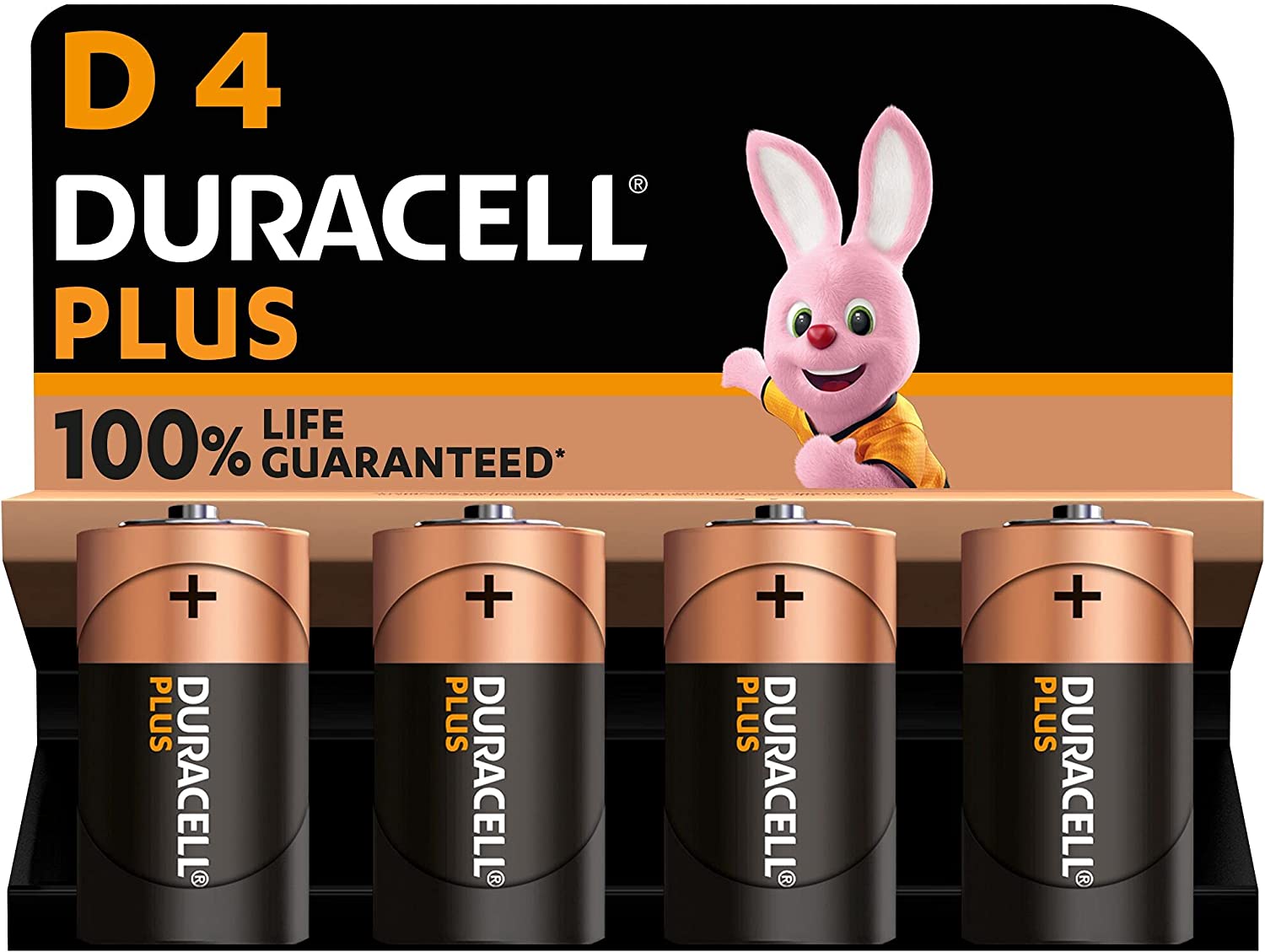 Duracell Plus D, battery (4 pieces, D) 142039 (5000394142039) Baterija