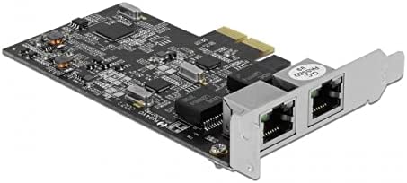 DeLOCK PCI Express x2 Card to 2 x RJ45 2.5 Gigabit LAN RTL8125 LAN Adapter tīkla karte