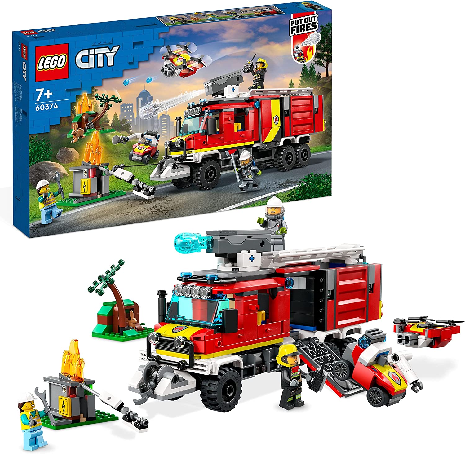 LEGO City Fire Command Truck (60374) LEGO konstruktors