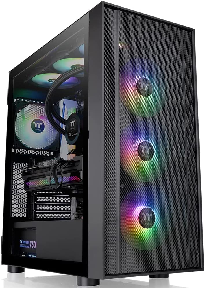 Geh Thermaltake H570 TG     Midi Tower  "ARGB"       schwarz retail Datora korpuss