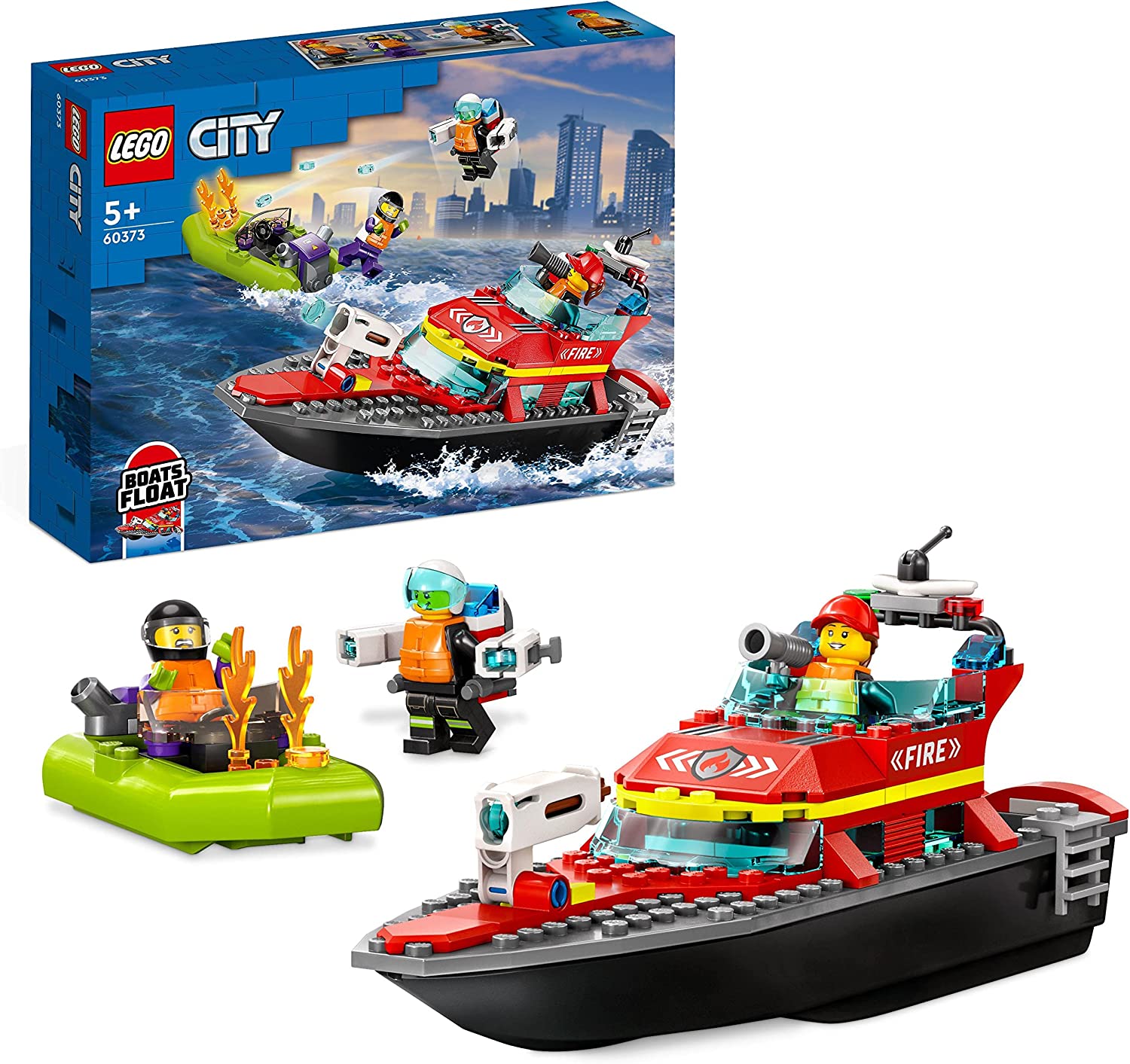 LEGO CITY 60373 FIRE RESCUE BOAT LEGO konstruktors