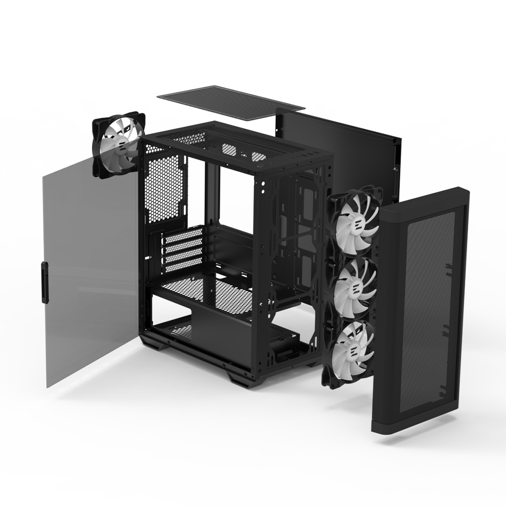 Zalman M4 BLACK mATX Mini Tower 4 Fans ARGB Datora korpuss