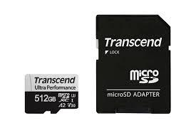 Transcend USD340S 512 GB MicroSDXC UHS-I Class 10 (TS512GUSD340S) 0760557863151 atmiņas karte