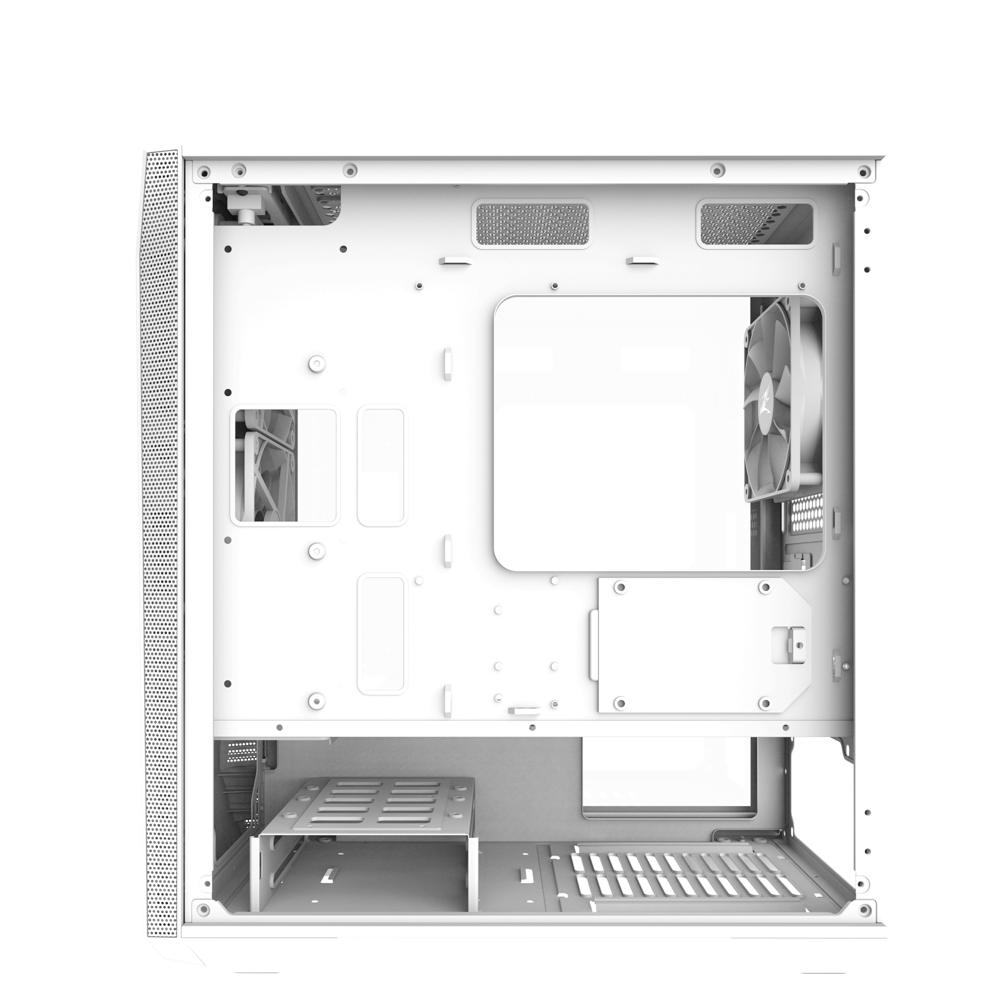 Obudowa Z1 Iceberg White ATX Mid Tower PC Case Datora korpuss