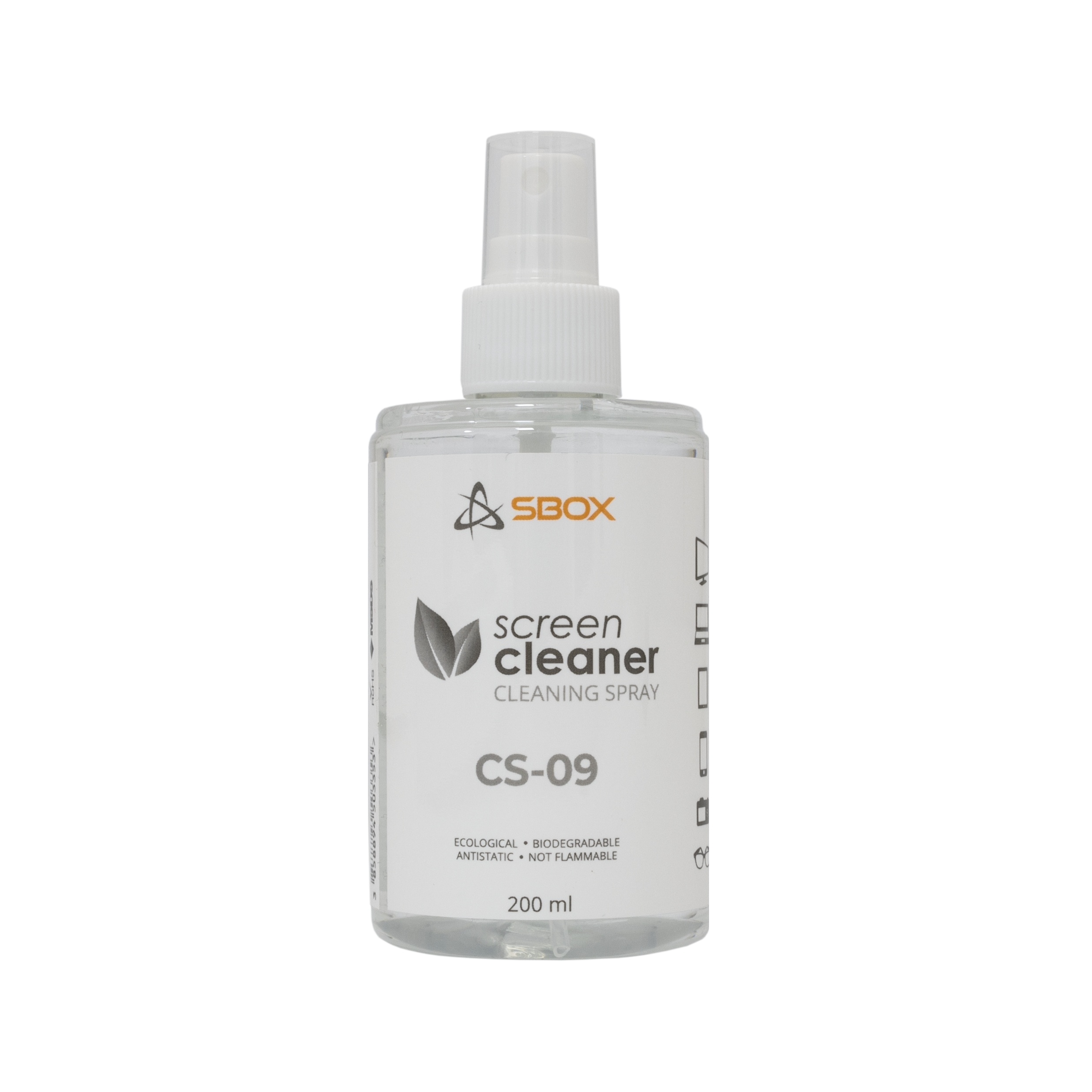 Sbox CS-09 Screen Cleaner 200ml 3858894503353 tīrīšanas līdzeklis