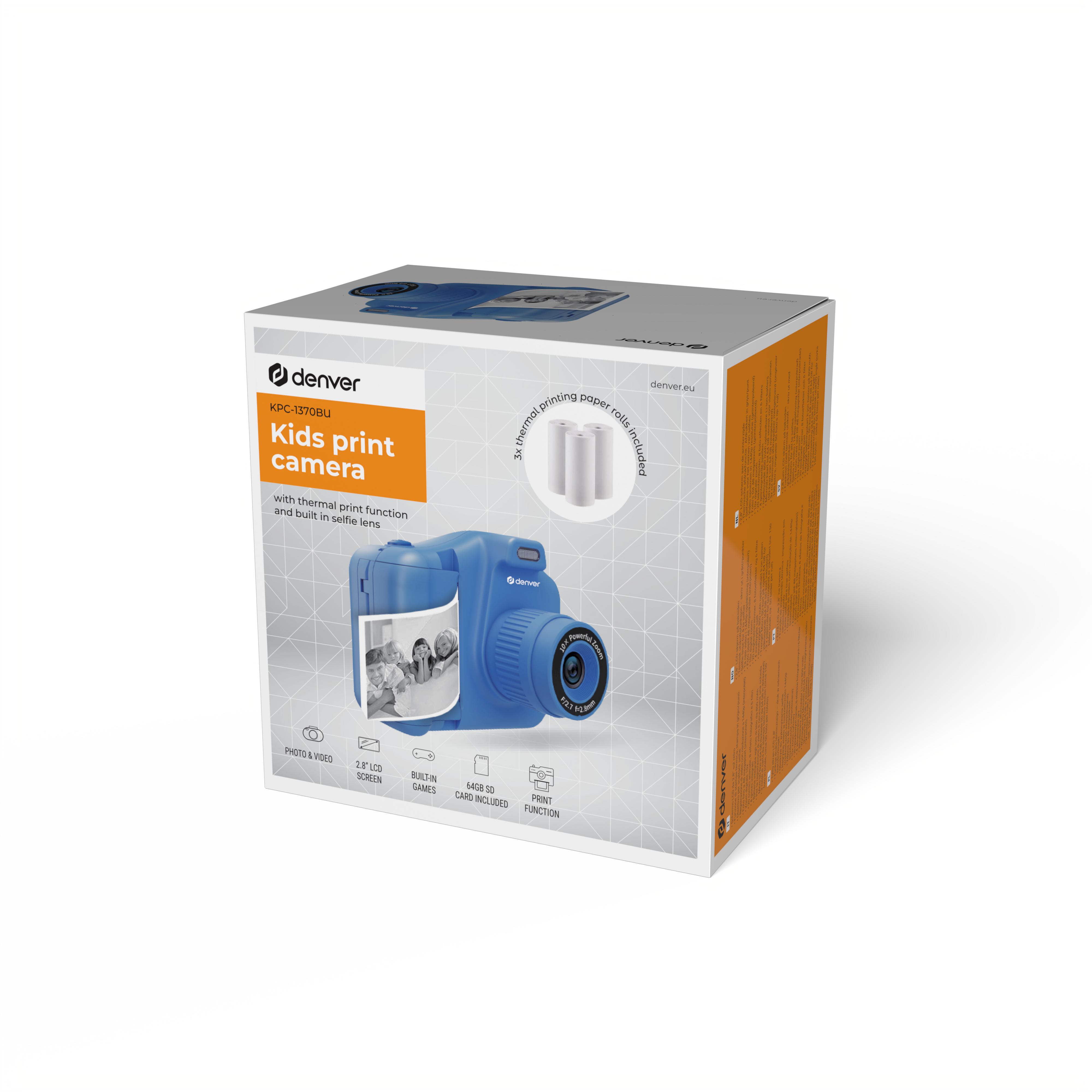 Denver KPC-1370 blue Kids camera with printer Digitālā kamera