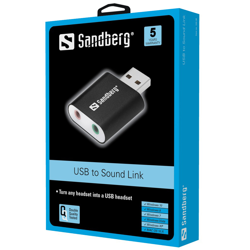 Sandberg USB to Sound Link skaņas karte