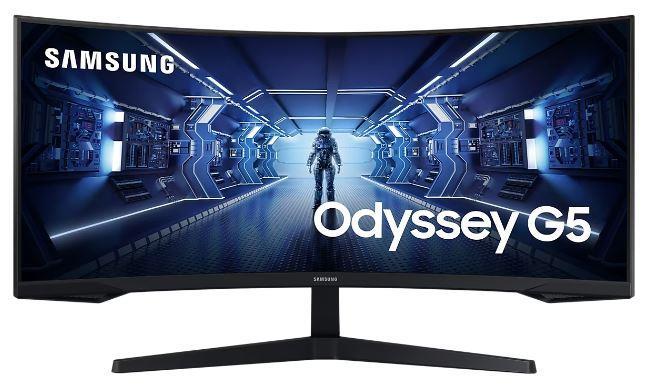 Samsung Curved LC34G55TWWPXEN 34 ", VA, UWQHD, 3440 x 1440, 21:9, 1 ms, 250 cd/m, Black, 165 Hz monitors