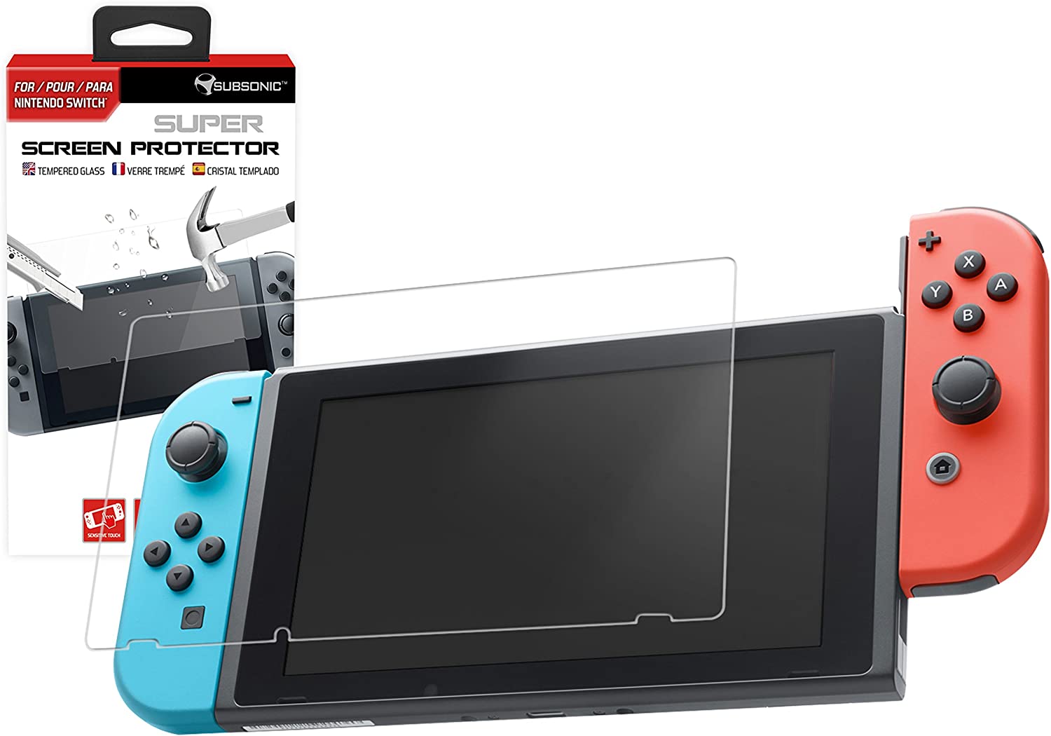 Subsonic Super Screen Protector Tempered Glass for Nintendo Switch 3760192209052 spēļu aksesuārs