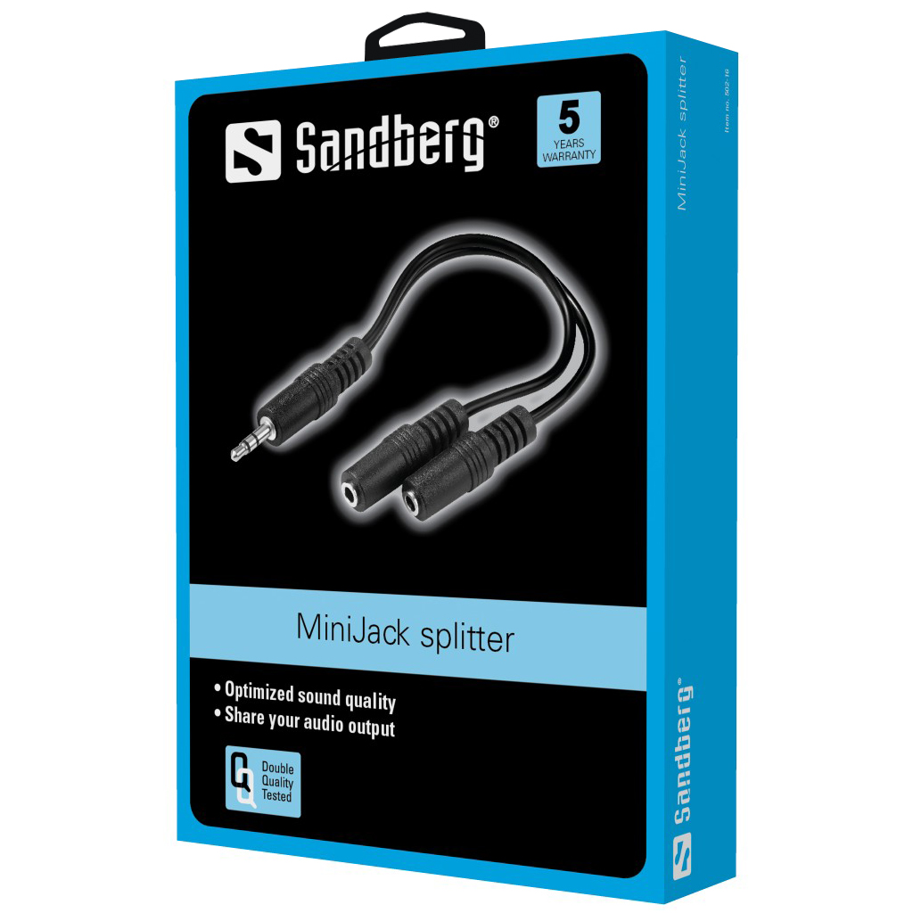 Sandberg MiniJack Splitter 1->2 adapteris