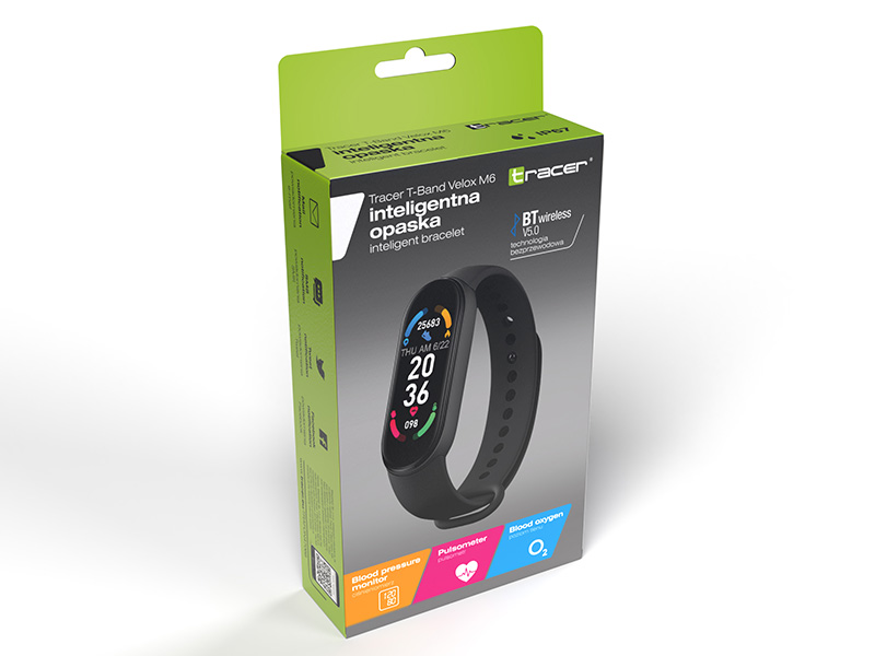 Tracer T-Band Velox M6 Viedais pulkstenis, smartwatch