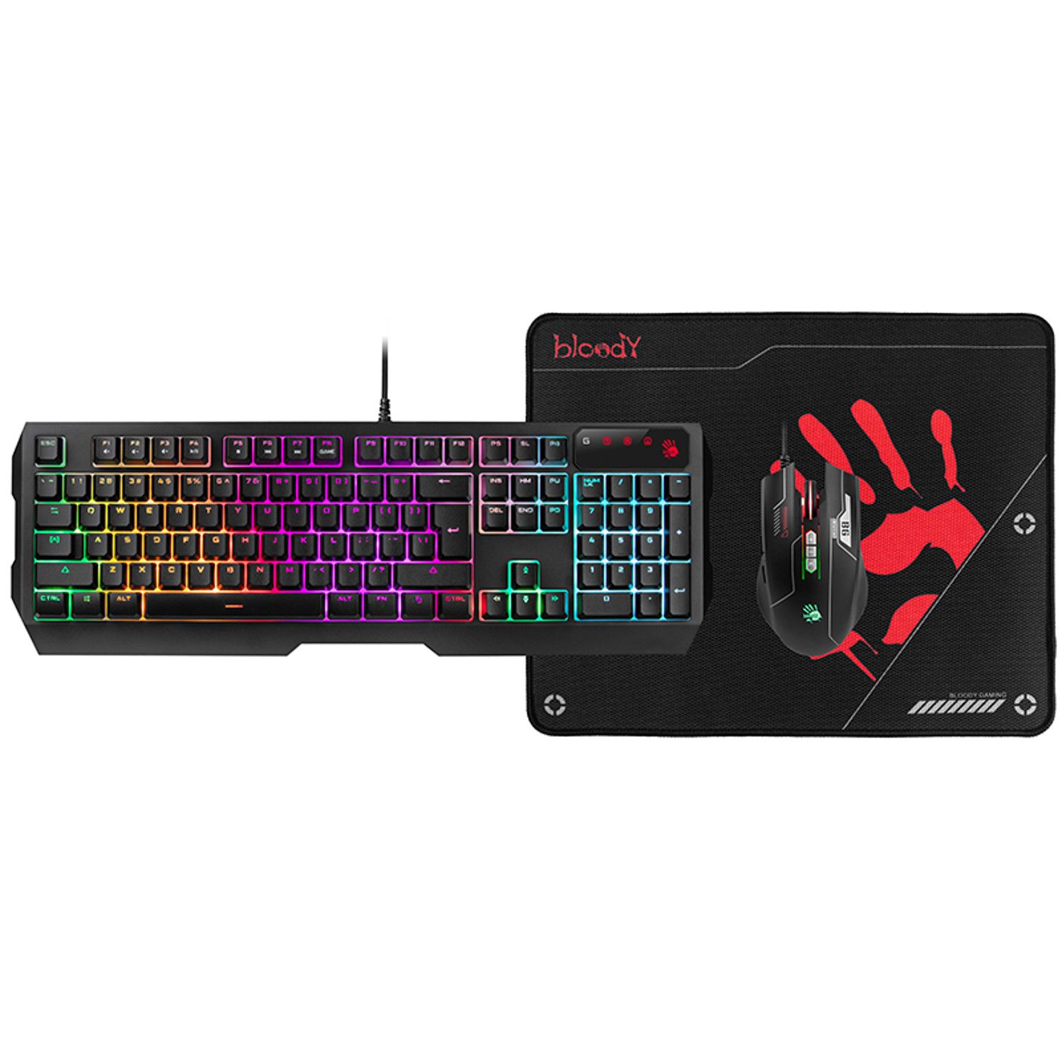 A4TECH BLOODY USB keyboard+mouse+pad klaviatūra