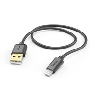 Hama Charging Cable, USB-A, Lightning, 1.5 m, melna - Vads TV aksesuāri