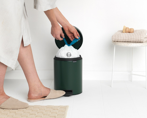 BRABANTIA atkritumu tvertne ar pedāli NewIcon, 5 l, Pine Green 304026 atkritumu tvertne