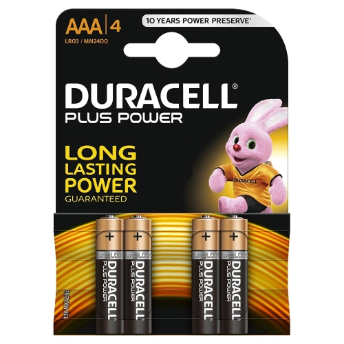 Duracell MN 2400 Plus Power AAA (LR03) Blistera iepakojuma 4gb. Baterija