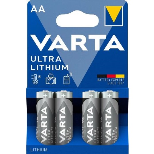 Varta MN 1500 Ultra Lithium AA (LR6) Blistera iepakojuma 4gb. Baterija