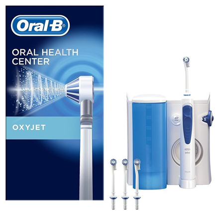 Oral-B Dental Irrigator | OxyJet MD20 | 600 ml | Number of heads 2 | White MD20 (8006540841600) mutes higiēnai