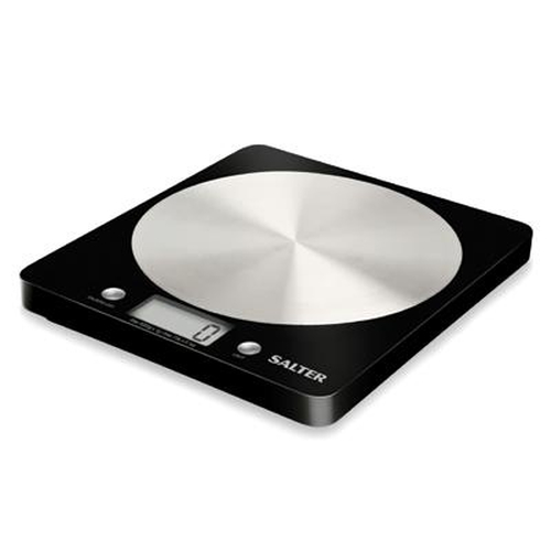 Salter 1036 BKSSDR Disc Electronic Digital Kitchen Scales Black 5010777122893 virtuves svari