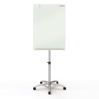 Nobo Diamond Glass Mobile Magnetic Flipchart Easel 5028252419710 biroja tehnikas aksesuāri