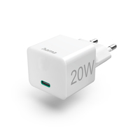 Hama Fast Charger, USB-C, 20 W, balta - Stravas adapteris