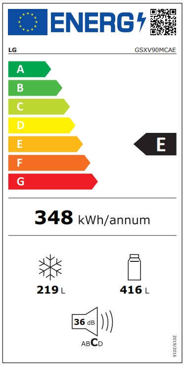 Fridge LG GSXV90MCAE datoru skaļruņi