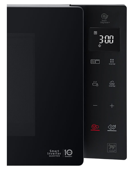 LG MH6535GIS 25 L, Grill, Touch control, 1700 W, Black, Brīvi stāvošs, Defrost function Mikroviļņu krāsns