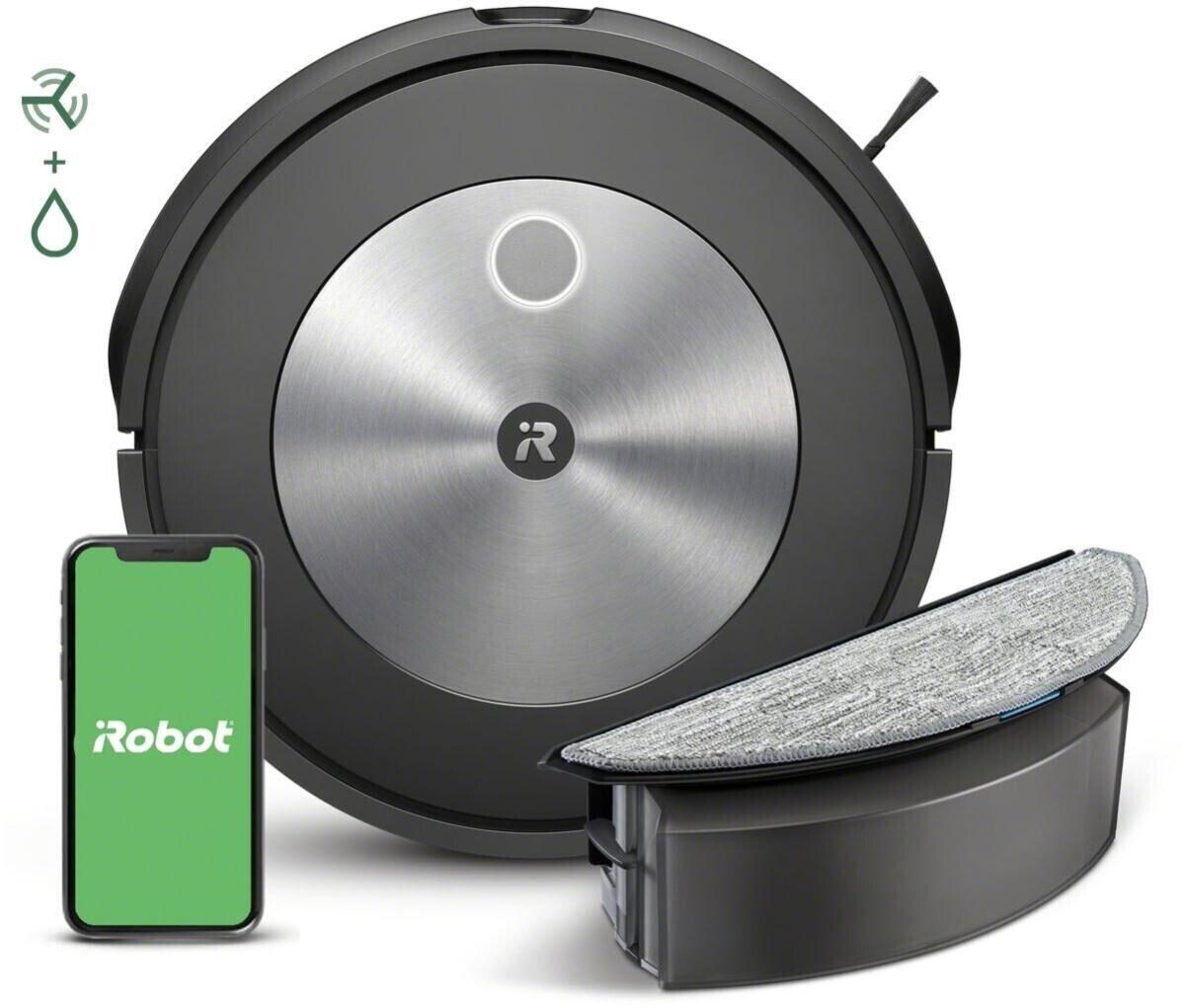 iRobot Robot Vacuum Cleaner Roomba Combo J5 black robots putekļsūcējs