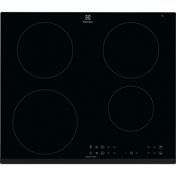 Electrolux LIR60433 Black Built-in 59 cm Zone induction hob 4 zone(s) plīts virsma