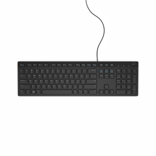 Keyboard USB Dell KB216 Multimedia black klaviatūra