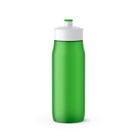 emsa Trinkflasche SQUEEZE SPORT, 0,6 Liter, grün zum Trinken einfach Stutzen ziehen, aus hochwertigem - 1 Stück (518088) 4009049449029