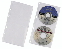 DURABLE CD-Hullen fur 2 CDs/DVDs transparent 5 Stck papīrs