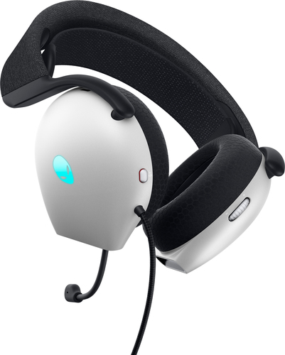 Dell Alienware Wired Gaming Headset AW520H Over-Ear, Built-in microphone, Lunar Light, Noise canceling austiņas