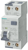 Siemens FI-Schutzschalter/Leitungsschutzschalter 2polig 16 A 230 V 5SU1354-7KK16 (5SU1354-7KK16) 4001869307848 kabelis, vads