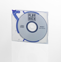 DURABLE QUICKFLIP CD/DVD Hulle 10 Stuck blau papīrs