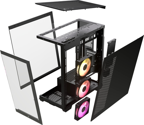 PC case 3500X ICUE LINK RGB TG Mid-Tower black Datora korpuss