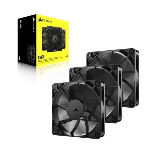 Case Acc Corsair Fan RS140 PWM 3x12cm black aksesuārs datorkorpusiem