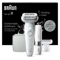 Braun  SES9-341 Silk•épil 9 Epilator + FS1000 Mini Shaver FACE Epilators