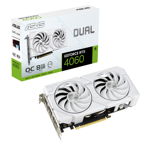 VGA Asus RTX4060 8GB Dual O8G EVO White video karte