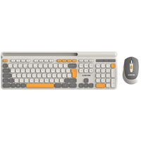 CANYON HSET-W5 EN Keyboard+Mouse AAA+AA Wireless Beige klaviatūra