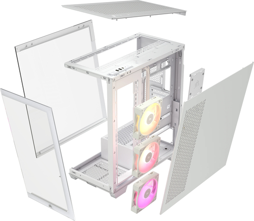 PC case 3500X ICUE LINK RGB TG Mid-Tower white Datora korpuss