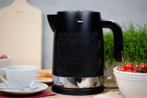 ELDOM AROMI kettle, capacity 1.7 l, power 2200 W, black, Elektriskā Tējkanna