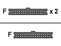 Supermicro CBL-0022L - Floppy-Kabel - IDC 34-polig (W) bis IDC 34-polig (W) 672042051076 kabelis, vads