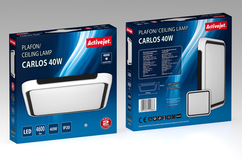 Activejet LED ceiling light AJE-CARLOS 40W