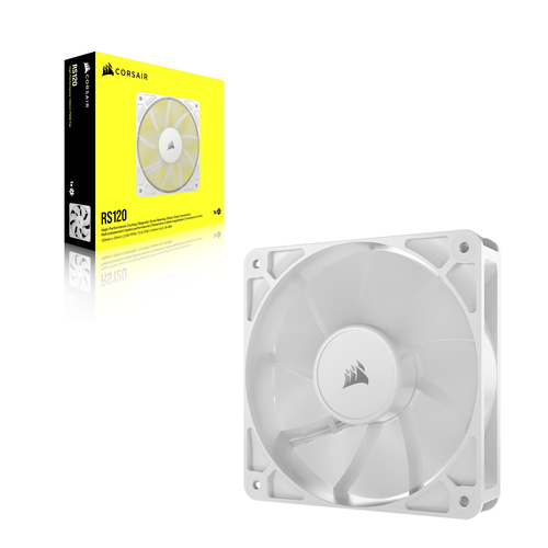 Case Acc Corsair Fan RS120 PWM 1x12cm white aksesuārs datorkorpusiem