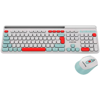 CANYON HSET-W5 EN Keyboard+Mouse AAA+AA Wireless White klaviatūra