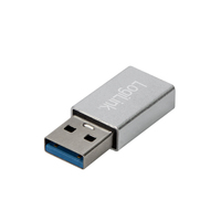 LogiLink Adapter USB 3.2 Gen1 Type-C,USB-A/M zu USB-C/F,silb adapteris