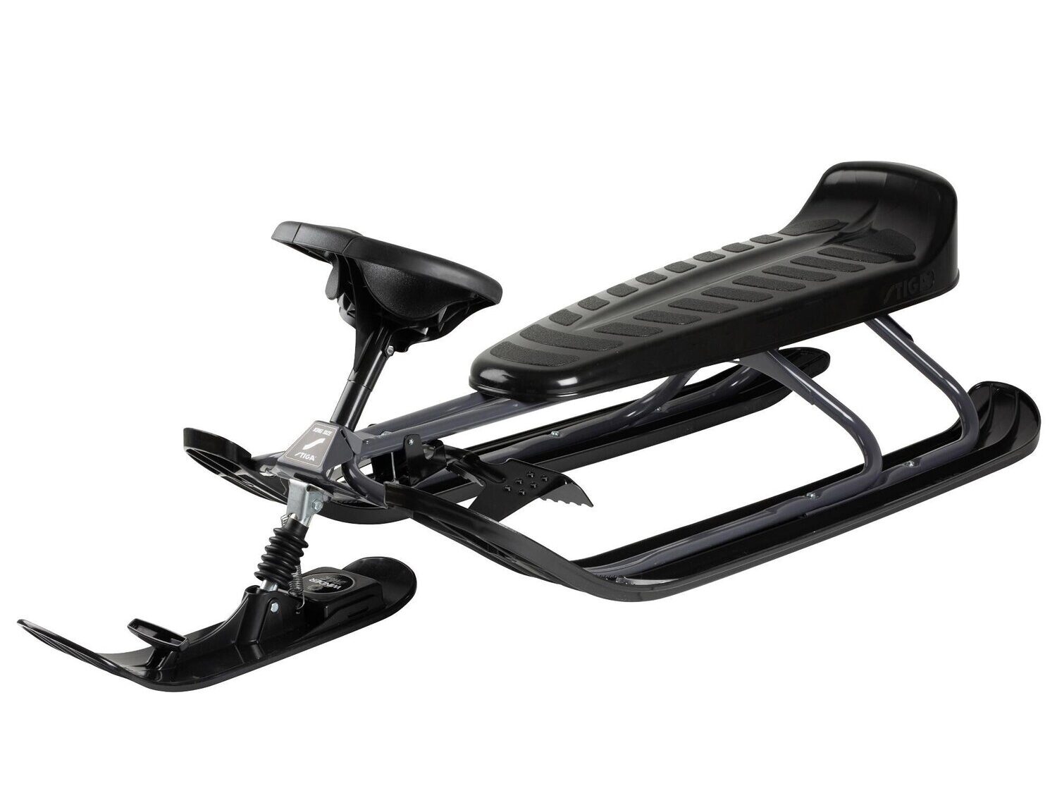 STIGA Snowracer King Size GT Sled for Adults Grey/Black ST4679-12